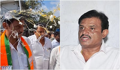 பாஜக எம்எல்ஏ மீது முட்டை வீச்சு!