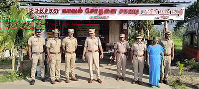 புளியறை சோதனைச் சாவடியில் எஸ்.பி. ஆய்வு