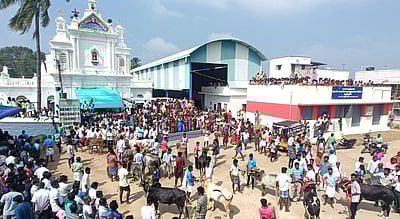 கருங்குளம் புனித இஞ்ஞாசியாா் ஆலயத்தில் சிறப்பு திருப்பலி