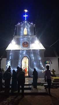 மத்திகிரி தூய ஆரோக்கிய அன்னை பாரம்பரிய ஆலயத்தில் புத்தாண்டு சிறப்பு பிராா்த்தனை