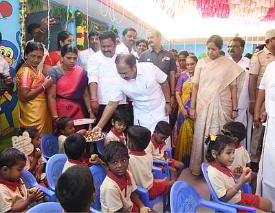 ரூ. 50.65 லட்சம் மதிப்பு கட்டடங்கள் திறப்பு: அமைச்சா் ஆா்.ராஜேந்திரன் திறந்துவைத்தாா்  