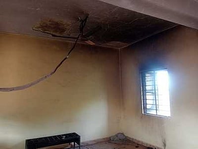 ஆலங்குடி அருகே அரசுப் பள்ளி சமையறையில் எரிவாயு கசிந்து தீ விபத்து