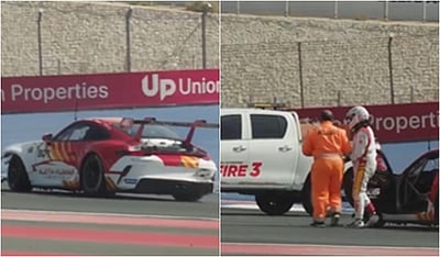 கார் ரேஸ் பயிற்சி: விபத்தில் சிக்கிய நடிகர் அஜித்!