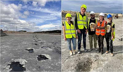 ஜுராசிக் காலத்தைச் சேர்ந்த டைனோசர் கால் தடங்கள் கண்டுபிடிப்பு!