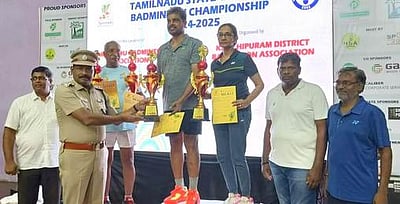 காஞ்சிபுரத்தில் மாநில இறகுப் பந்து போட்டி