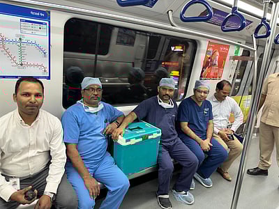 13 கி.மீ., 13 நிமிடங்கள்: ஹைதராபாத் மெட்ரோவில் எடுத்துச்செல்லப்பட்ட இதயம்!