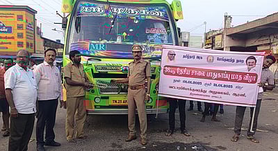 பேருந்துகளில் காற்று ஒலிப்பான்கள் பறிமுதல்