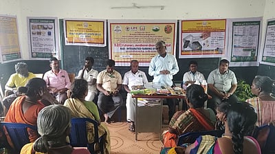 அட்மா திட்டத்தின் மூலம் ஒருங்கிணைந்த பண்ணையம் பயிற்சி