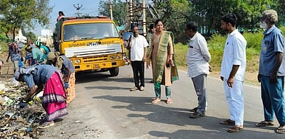 நாமக்கல் மாநகராட்சியுடன் இணைக்கப்பட்ட ஊராட்சிகளில் தூய்மைப் பணி
