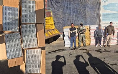 ரூ.3.38 கோடி வெளிநாட்டு சிகரெட்டுகள் பறிமுதல்! ஒருவர் கைது!