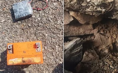 சாலையில் பொருத்தப்பட்ட 50 கிலோ வெடி குண்டு! வெடிக்க செய்த பாதுகாப்புப் படை!