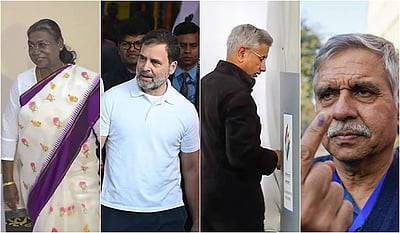 தில்லி தேர்தலில் வாக்களித்த குடியரசுத் தலைவர், ஜெய்சங்கர், ராகுல்!