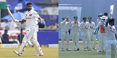 7,222 ரன்களுடன் ஓய்வு பெற்ற இலங்கை வீரர்..! மரியாதை செய்த ஆஸி. அணி! 