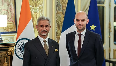 உலகளாவிய மேம்பாடுகள் குறித்து பிரான்ஸ் வெளியுறவுத் துறை அமைச்சருடன் ஆலோசனை! 