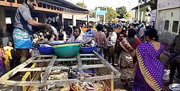 தடைக்காலம் தொடங்கவுள்ள நிலையில் கடலூரில் மீன்களை போட்டிபோட்டு வாங்கிச் சென்ற மக்கள்