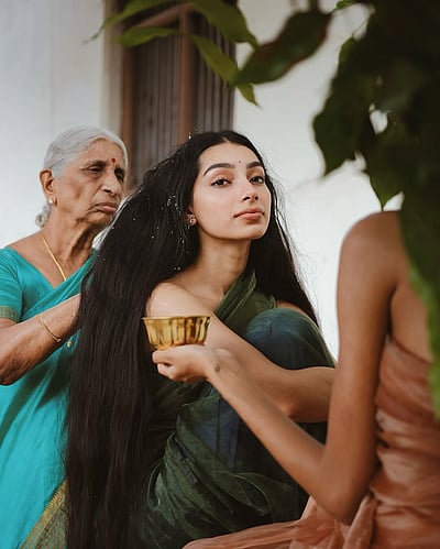 ஆனந்தக் குளியல்... ஸ்ரீமா உபாத்யாயா!