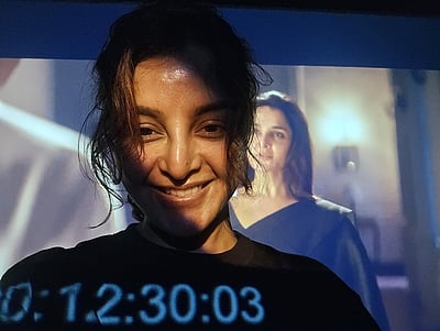 எம்புரான் பட டப்பிங் பணியில்  மஞ்சு வாரியர்!