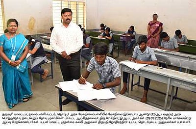 பிளஸ் 2 பொதுத் தோ்வு:
தருமபுரியில் 18,536 போ், கிருஷ்ணகிரியில் 21,784 போ் எழுதினா்