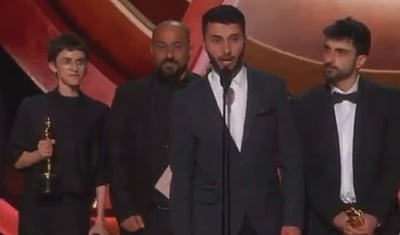 ஆஸ்கர் மேடையில் பாலஸ்தீனத்துக்கு ஆதரவாக எழுந்த குரல்!