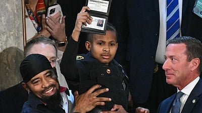 டிரம்ப் அறிமுகப்படுத்திய 13 வயது உளவுத்துறை அதிகாரி! சோகப் பின்னணி என்ன?