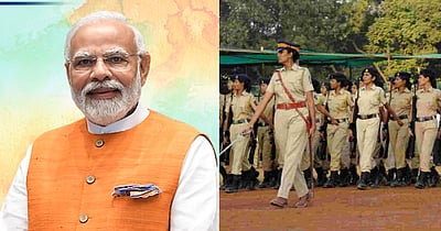 பிரதமரின் நிகழ்ச்சிக்கு முதல்முறையாக பாதுகாப்புப் பணியில் முழுவதும் பெண்கள்!