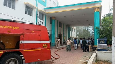 சேந்தமங்கலம் ஒன்றிய அலுவலகத்தில் தீ: 
கணினிகள், குளிரூட்டும் சாதனங்கள் சேதம்