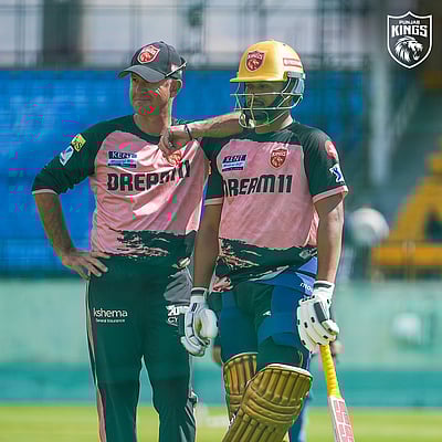 தீவிர பயிற்சியில் பஞ்சாப் கிங்ஸ் வீரர்கள்!