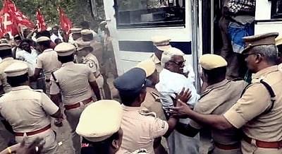 மார்க்சிஸ்ட் மாநில செயலாளர் சண்முகம் கைது