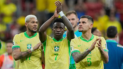 கூடுதல் நேரத்தில் கோல் அடித்த வினிசியஸ்: கொலம்பியாவை வீழ்த்திய பிரேசில்!