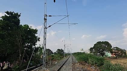 நிறைவடையும் நிலையில் ராணிப்பேட்டை - வாலாஜாபேட்டை இருப்புப் பாதை மின்மய பணிகள்