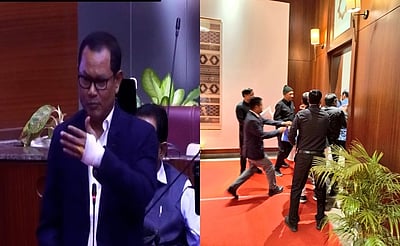 அஸ்ஸாம் பேரவையில் சுயேச்சை எம்எல்ஏவைத் தாக்க முயற்சி! பேரவை துணைத் தலைவர் மீது தாக்குதல்!  