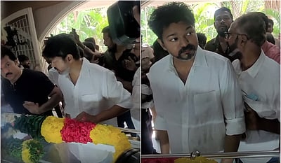 நடிகர் மனோஜ் உடலுக்கு விஜய் நேரில் அஞ்சலி!