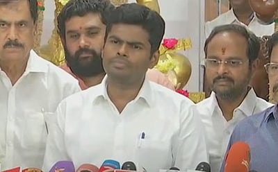 இலங்கையில் சிறைப்பிடிக்கப்பட்ட தமிழக மீனவா்களை விடுவிக்க மத்திய அரசு முயற்சிக்கும்: அண்ணாமலை