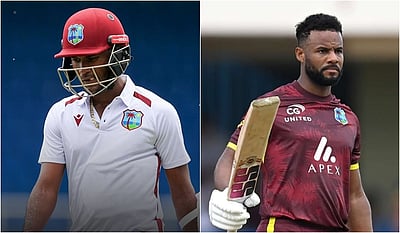 மே.இ.தீவுகள் டெஸ்ட் அணி கேப்டன் பதவி விலகல்! டி20 கேப்டனாகும் ஷாய் ஹோப்!