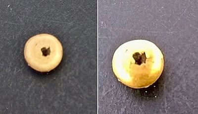 வெம்பக்கோட்டை அகழாய்வில்  கிடைத்த தங்க மணி! 