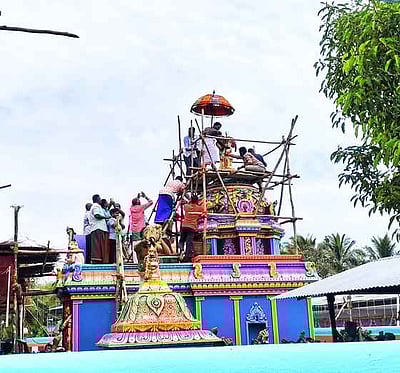 ஆலத்தூா் ஐராவதீஸ்வரா் கோயில் குடமுழுக்கு