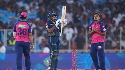 சாய் சுதர்ஷன் 82: ராஜஸ்தானுக்கு 218 ரன்கள் இலக்கு! 