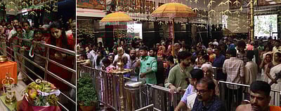 தமிழ் புத்தாண்டு: கோயில்களில்  குவிந்த பக்தா்கள்