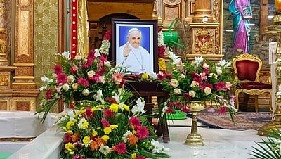 போப் பிரான்சிஸ் மறைவு: 
வேளாங்கண்ணி பேராலயத்தில் 9 நாள்கள் துக்கம் அனுசரிப்பு