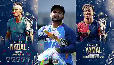 லாரியஸ் 2025 விருதுகள்: ரிஷப் பந்த் தேர்வாகவில்லை, லாமின் யமால், ரஃபேல் நடாலுக்கு விருது!