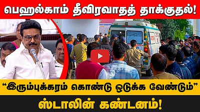 Pahalgam Attack: "இரும்புக்கரம் கொண்டு ஒடுக்க வேண்டும்” பேரவையில் Stalin கடும் கண்டனம்!
