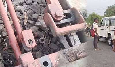 அரக்கோணம் அருகே தண்டவாளத்தில் நாச வேலை: ரயிலை கவிழ்க்க சதி