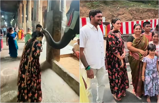 அழகர் கோவிலில் பவித்ரா ஜனனி