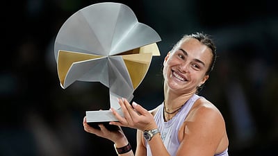 மாட்ரிட் ஓபனில் 3-ஆவது முறையாக பட்டம் வென்ற சபலென்கா..!