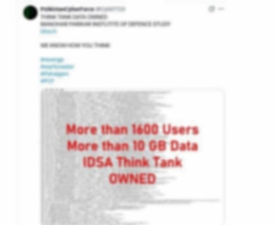 இந்திய பாதுகாப்புத்துறை இணையதளங்களைக் குறிவைத்து பாகிஸ்தான் சைபர் தாக்குதல்! 