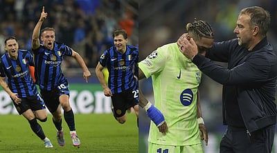 அரையிறுதியில் இன்டர் மிலன் த்ரில் வெற்றி: சோகத்தில் பார்சிலோனா ரசிகர்கள்! 