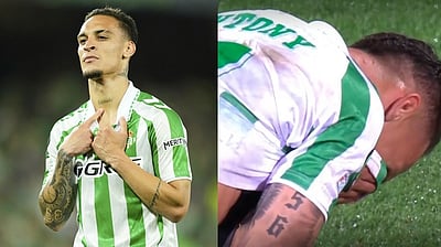 ஆனந்தக் கண்ணீரில் ஆண்டனி..! கான்பிரன்ஸ் லீக் இறுதிப் போட்டியில் ரியல் பெட்டிஸ்!