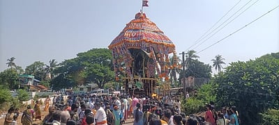 திருக்கண்ணமங்கை பக்தவத்சலப் பெருமாள் கோயில் தேரோட்டம்