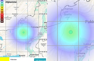 பாகிஸ்தானில் தொடர்ந்து  நிலநடுக்கம்! அணு ஆயுத சோதனையா?
