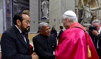 புதிய போப் பதவியேற்பு விழாவில் இந்தியா சார்பில் பங்கேற்பது யார்?